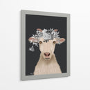 Cabra 1, Flores Blancas - Fab Funky | Cuadro decorativo de Canvas Lab