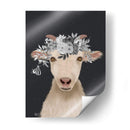 Cabra 1, Flores Blancas - Fab Funky | Cuadro decorativo de Canvas Lab