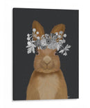 Conejo, Flores Blancas - Fab Funky | Cuadro decorativo de Canvas Lab