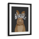 Conejo, Flores Blancas - Fab Funky | Cuadro decorativo de Canvas Lab