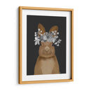 Conejo, Flores Blancas - Fab Funky | Cuadro decorativo de Canvas Lab