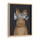 Conejo, Flores Blancas - Fab Funky | Cuadro decorativo de Canvas Lab