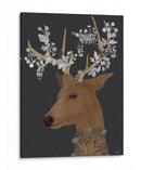 Ciervos, Flores Blancas - Fab Funky | Cuadro decorativo de Canvas Lab