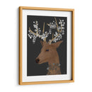 Ciervos, Flores Blancas - Fab Funky | Cuadro decorativo de Canvas Lab