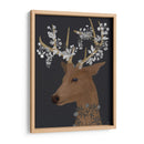 Ciervos, Flores Blancas - Fab Funky | Cuadro decorativo de Canvas Lab