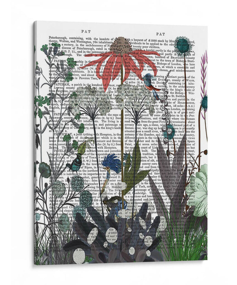 Flor De Flores Silvestres, Libro De Avestruz Imprimir - Fab Funky | Cuadro decorativo de Canvas Lab