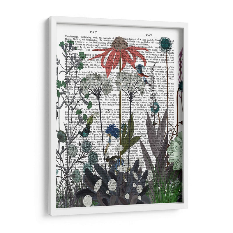 Flor De Flores Silvestres, Libro De Avestruz Imprimir - Fab Funky | Cuadro decorativo de Canvas Lab