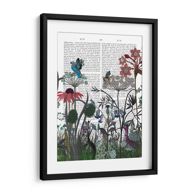 Flor De Flores Silvestres, Libro De Conejo Imprimir - Fab Funky | Cuadro decorativo de Canvas Lab