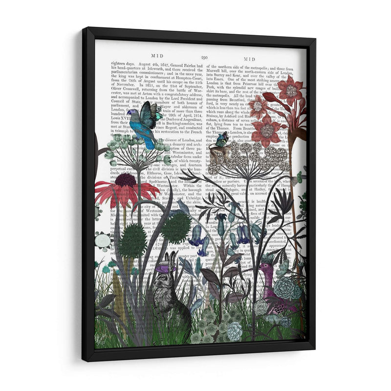 Flor De Flores Silvestres, Libro De Conejo Imprimir - Fab Funky | Cuadro decorativo de Canvas Lab