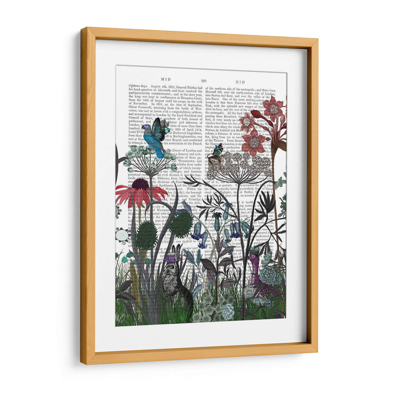 Flor De Flores Silvestres, Libro De Conejo Imprimir - Fab Funky | Cuadro decorativo de Canvas Lab