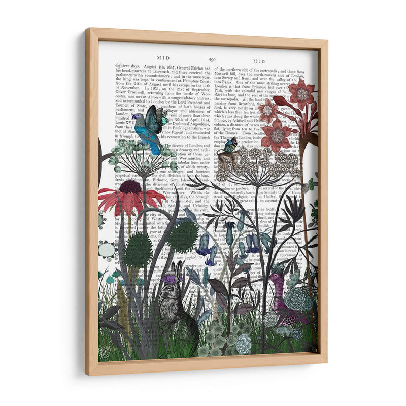 Flor De Flores Silvestres, Libro De Conejo Imprimir - Fab Funky | Cuadro decorativo de Canvas Lab