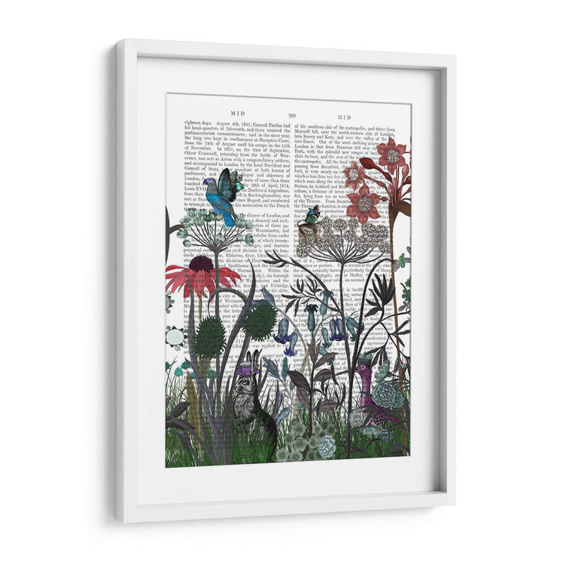 Flor De Flores Silvestres, Libro De Conejo Imprimir - Fab Funky | Cuadro decorativo de Canvas Lab