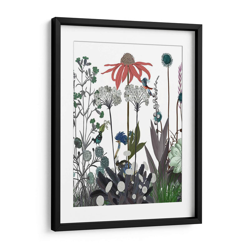 Flor De Flores Silvestres, Avestruz - Fab Funky | Cuadro decorativo de Canvas Lab