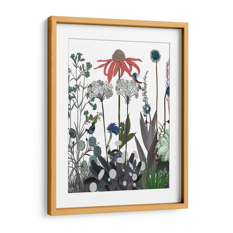 Flor De Flores Silvestres, Avestruz - Fab Funky | Cuadro decorativo de Canvas Lab