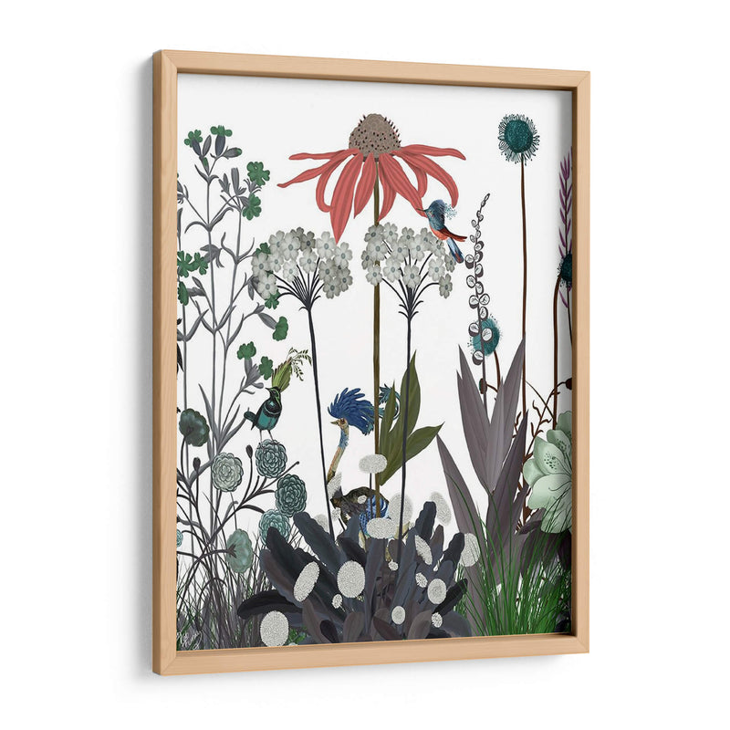 Flor De Flores Silvestres, Avestruz - Fab Funky | Cuadro decorativo de Canvas Lab