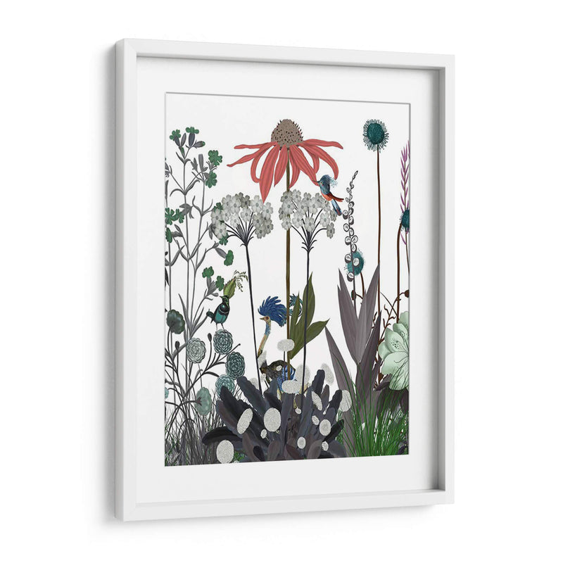 Flor De Flores Silvestres, Avestruz - Fab Funky | Cuadro decorativo de Canvas Lab