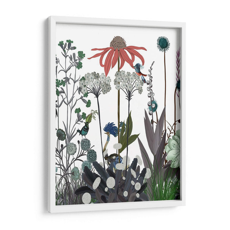 Flor De Flores Silvestres, Avestruz - Fab Funky | Cuadro decorativo de Canvas Lab