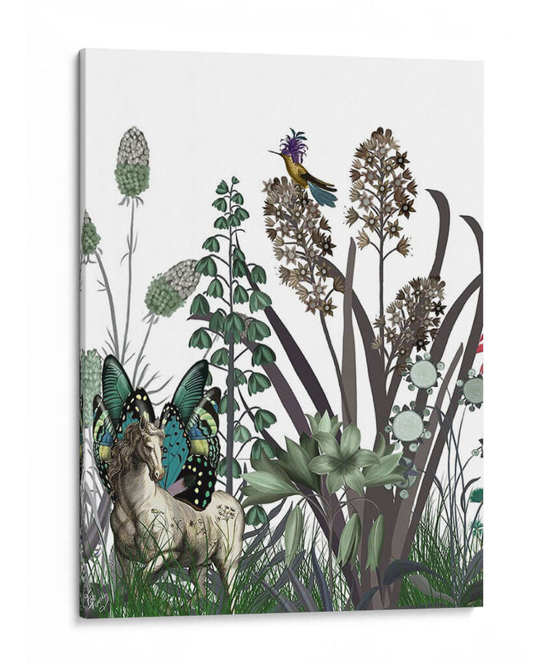 Flor De Flores Silvestres, Caballo - Fab Funky | Cuadro decorativo de Canvas Lab