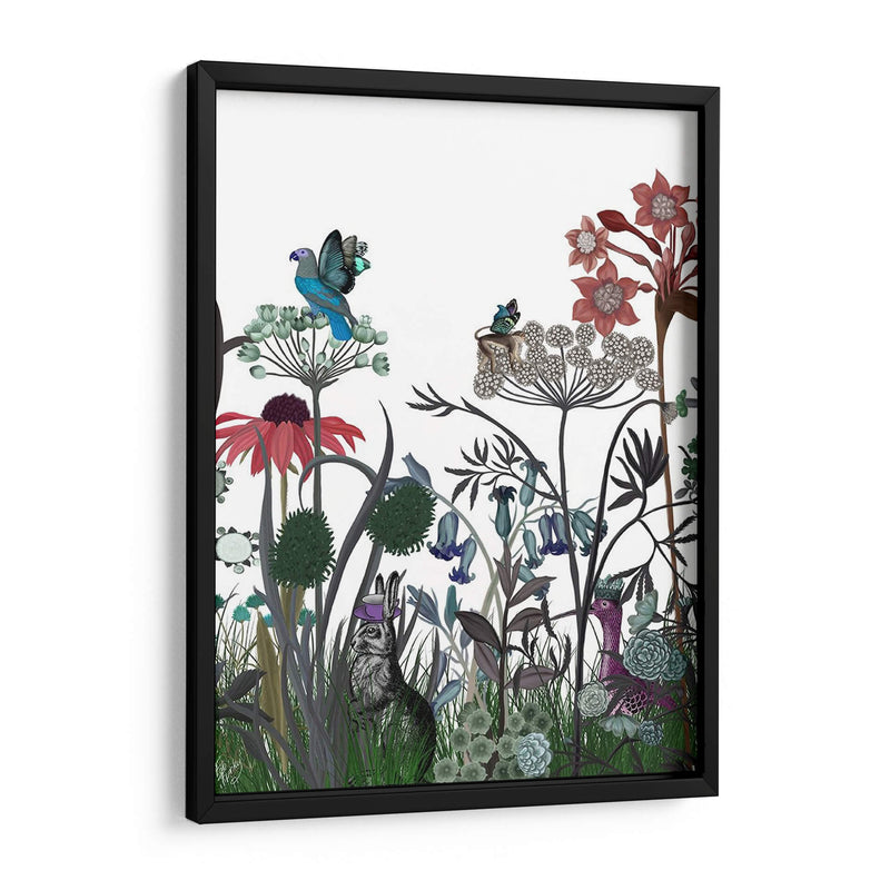 Flor De Flores Silvestres, Conejo. - Fab Funky | Cuadro decorativo de Canvas Lab