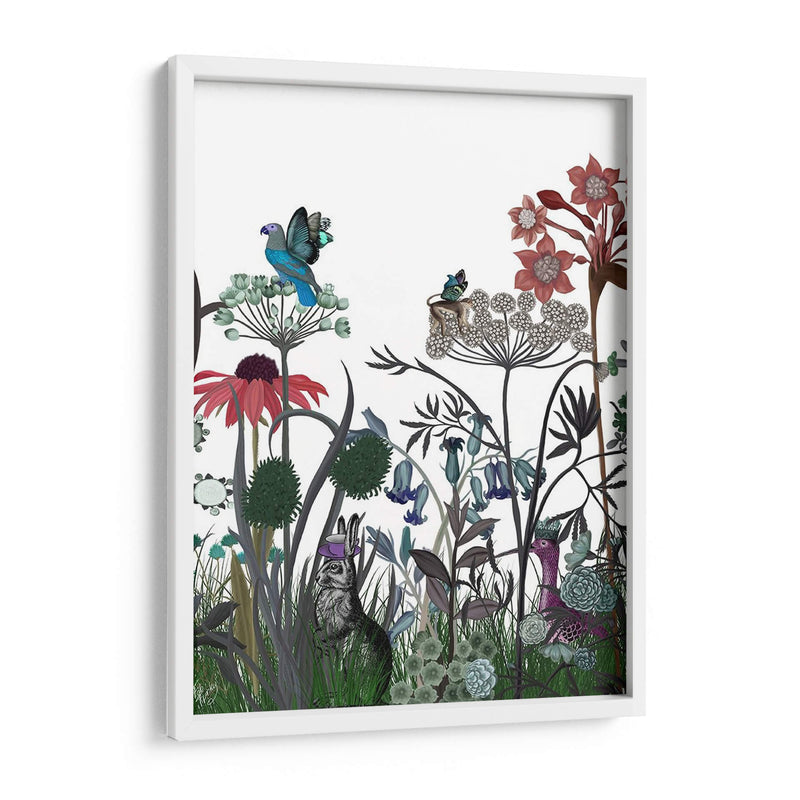 Flor De Flores Silvestres, Conejo. - Fab Funky | Cuadro decorativo de Canvas Lab