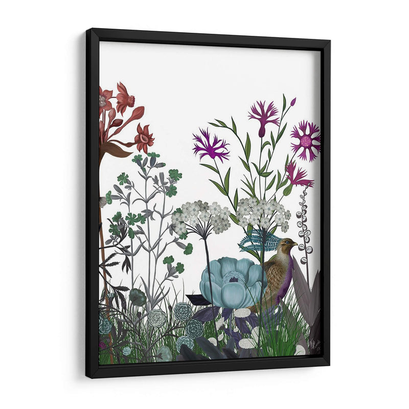 Flor De Flores Silvestres, Perdiz - Fab Funky | Cuadro decorativo de Canvas Lab