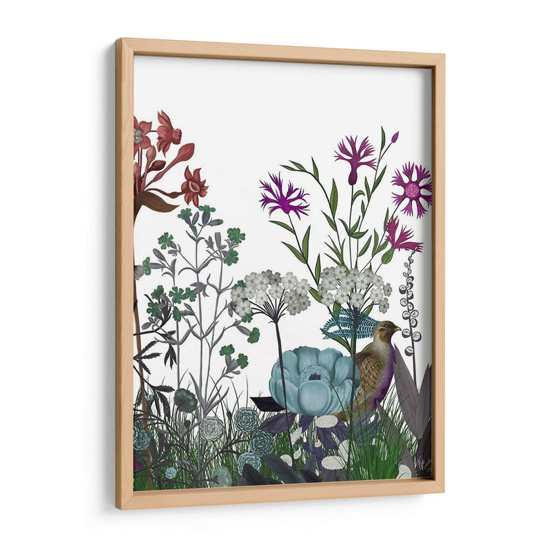 Flor De Flores Silvestres, Perdiz - Fab Funky | Cuadro decorativo de Canvas Lab