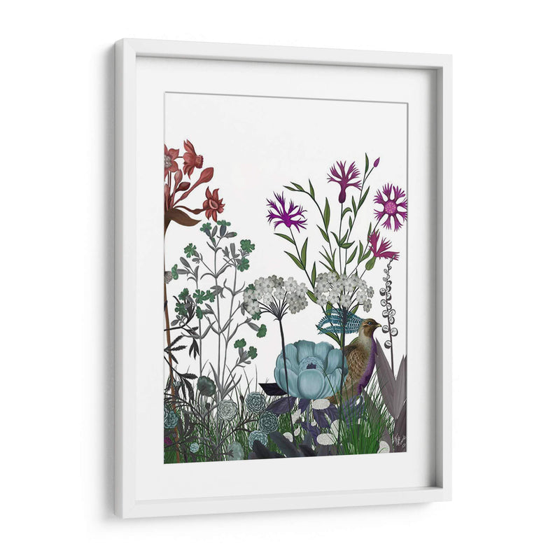 Flor De Flores Silvestres, Perdiz - Fab Funky | Cuadro decorativo de Canvas Lab