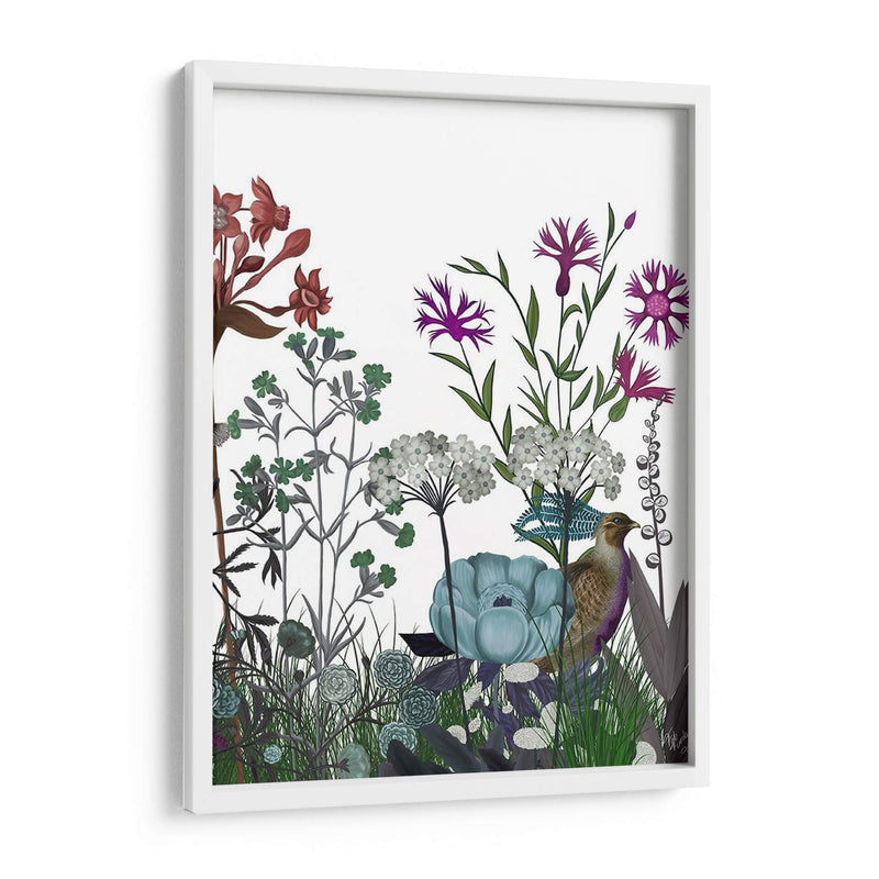 Flor De Flores Silvestres, Perdiz - Fab Funky | Cuadro decorativo de Canvas Lab