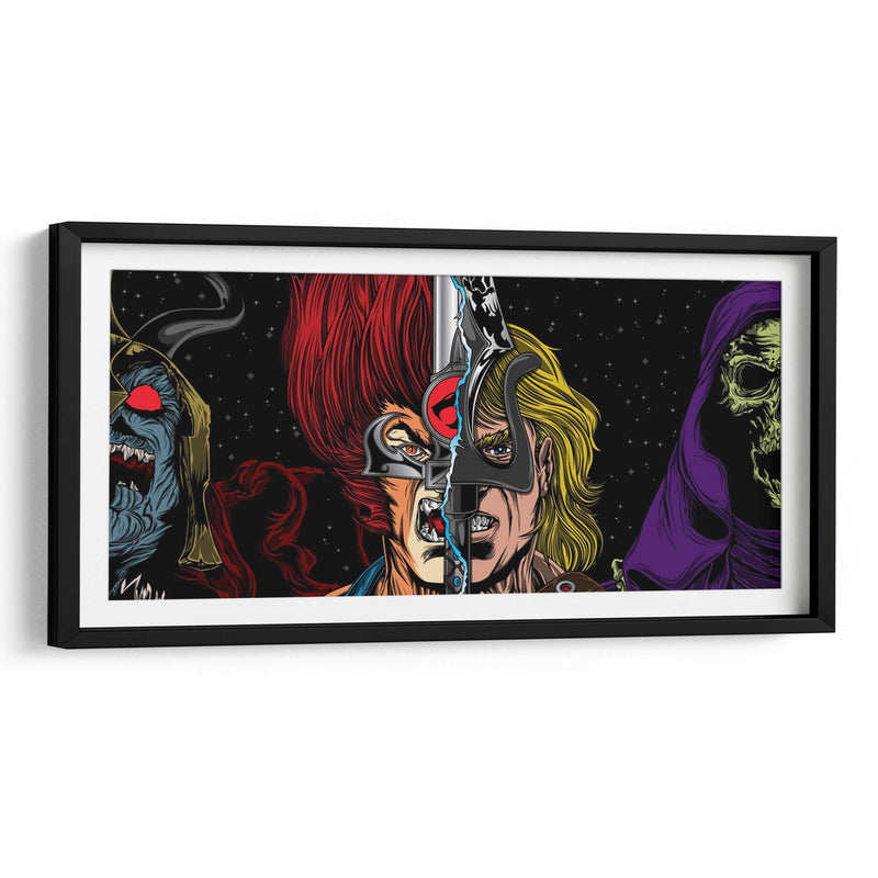 Thundercats vs He-Man | Cuadro decorativo de Canvas Lab