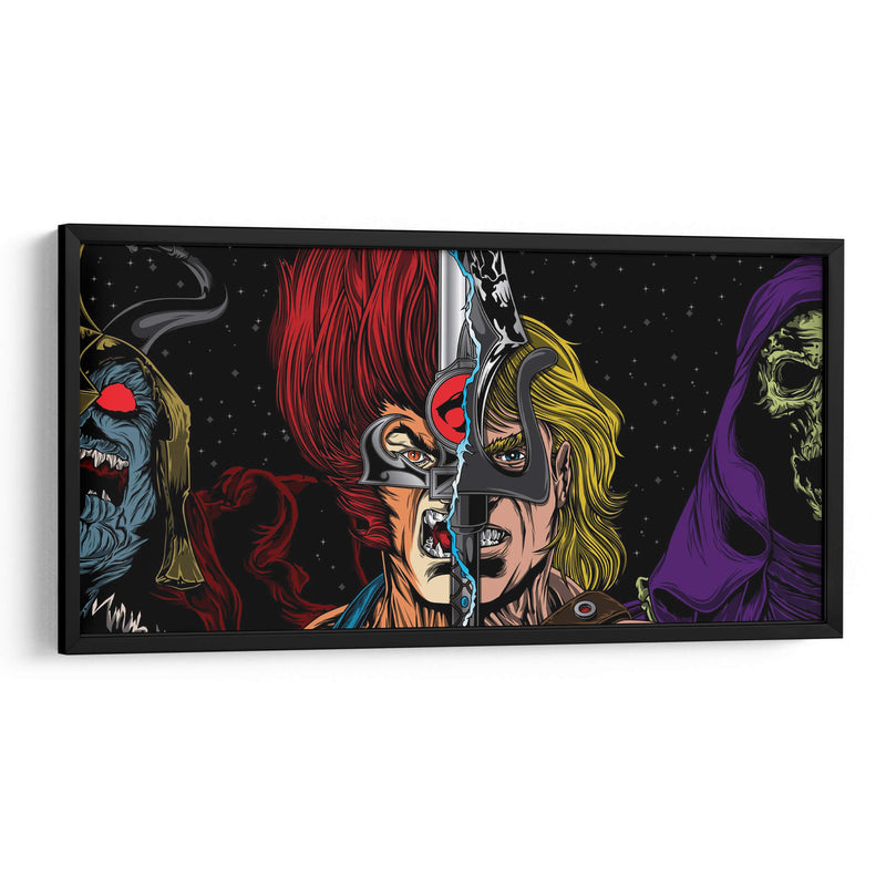 Thundercats vs He-Man | Cuadro decorativo de Canvas Lab