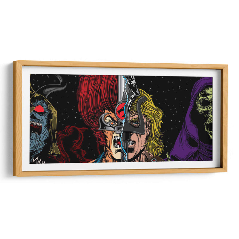 Thundercats vs He-Man | Cuadro decorativo de Canvas Lab