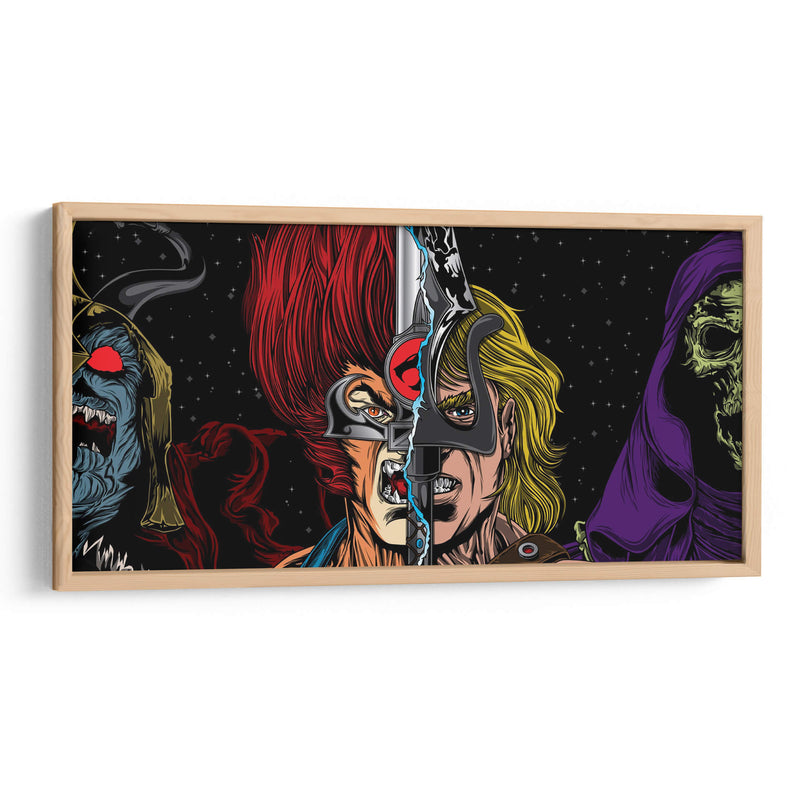 Thundercats vs He-Man | Cuadro decorativo de Canvas Lab