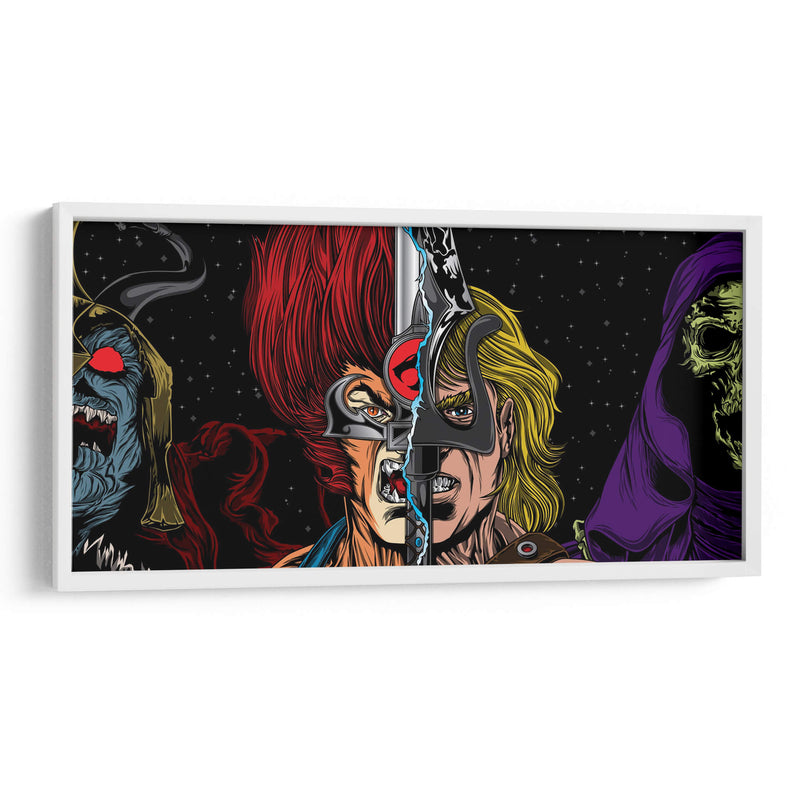 Thundercats vs He-Man | Cuadro decorativo de Canvas Lab