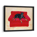 Dobie En Rojo - Nina Ramos | Cuadro decorativo de Canvas Lab