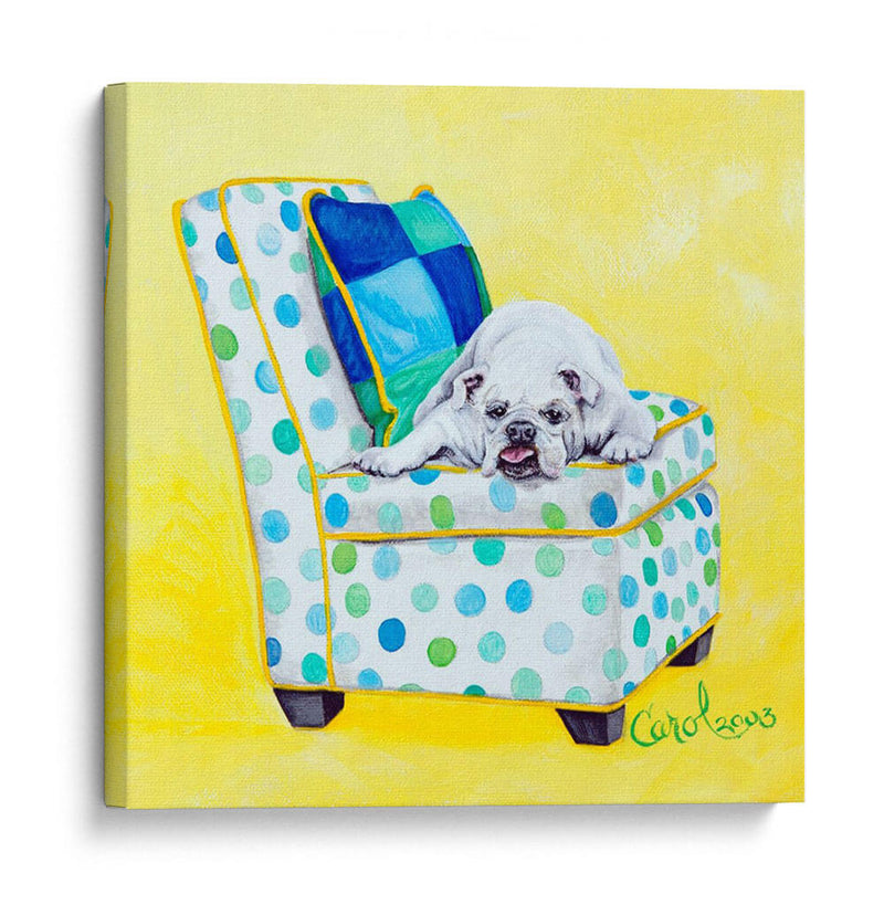 Bulldog En Lunares - Nina Ramos | Cuadro decorativo de Canvas Lab