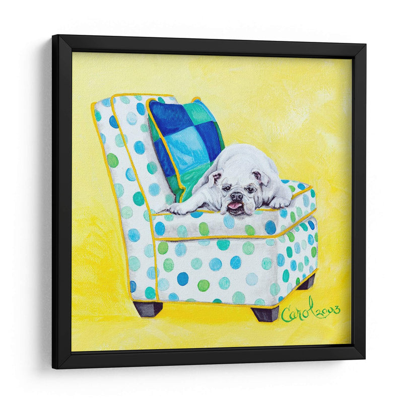 Bulldog En Lunares - Nina Ramos | Cuadro decorativo de Canvas Lab