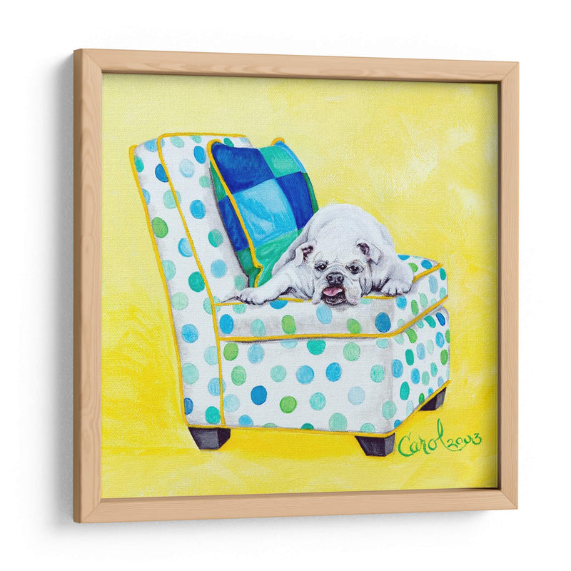 Bulldog En Lunares - Nina Ramos | Cuadro decorativo de Canvas Lab