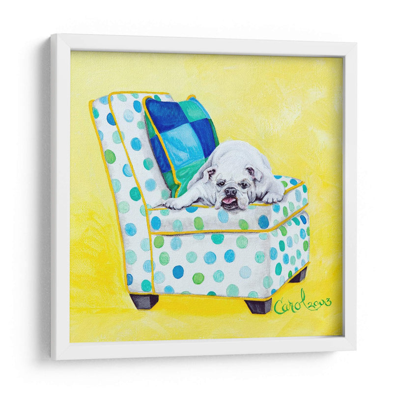 Bulldog En Lunares - Nina Ramos | Cuadro decorativo de Canvas Lab