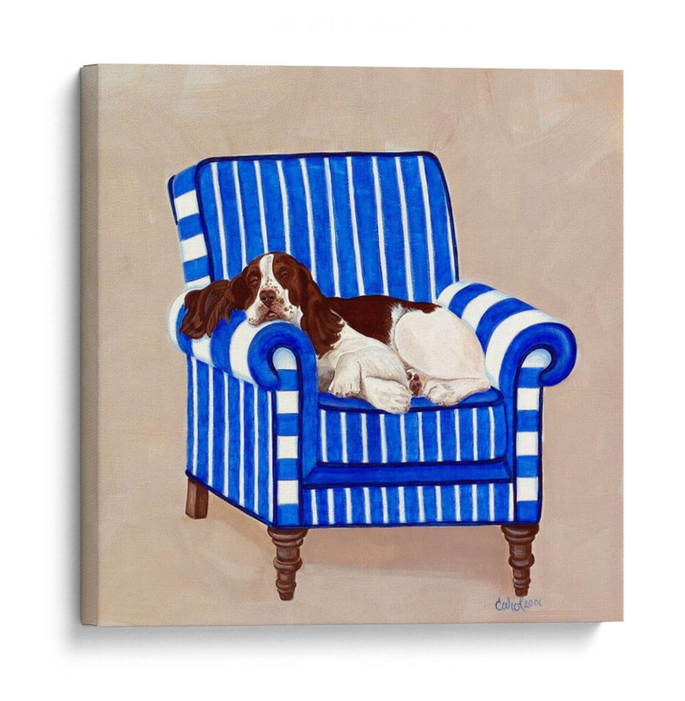 Springer En Azul - Nina Ramos | Cuadro decorativo de Canvas Lab