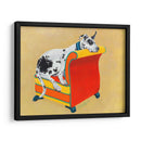 Gran Danés En Naranja - Nina Ramos | Cuadro decorativo de Canvas Lab