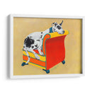 Gran Danés En Naranja - Nina Ramos | Cuadro decorativo de Canvas Lab