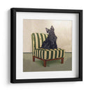 Scottie En Rayas - Nina Ramos | Cuadro decorativo de Canvas Lab