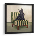 Scottie En Rayas - Nina Ramos | Cuadro decorativo de Canvas Lab