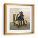 Scottie En Rayas - Nina Ramos | Cuadro decorativo de Canvas Lab