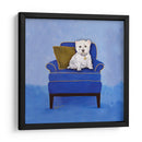 Westie En Azul - Nina Ramos | Cuadro decorativo de Canvas Lab