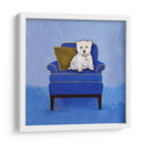 Westie En Azul - Nina Ramos | Cuadro decorativo de Canvas Lab