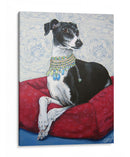 Greyhound Italiano En Rojo - Nina Ramos | Cuadro decorativo de Canvas Lab