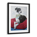 Greyhound Italiano En Rojo - Nina Ramos | Cuadro decorativo de Canvas Lab