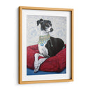 Greyhound Italiano En Rojo - Nina Ramos | Cuadro decorativo de Canvas Lab