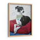 Greyhound Italiano En Rojo - Nina Ramos | Cuadro decorativo de Canvas Lab
